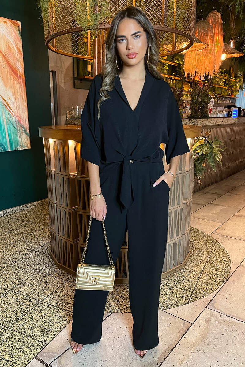 Black Straight Leg Trousers Black Straight Leg Trousers