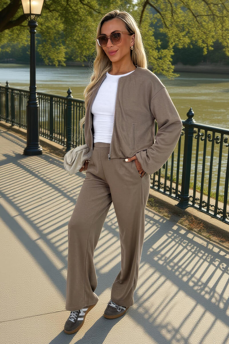 Mocha Wide Leg Soft Trousers Mocha Wide Leg Soft Trousers
