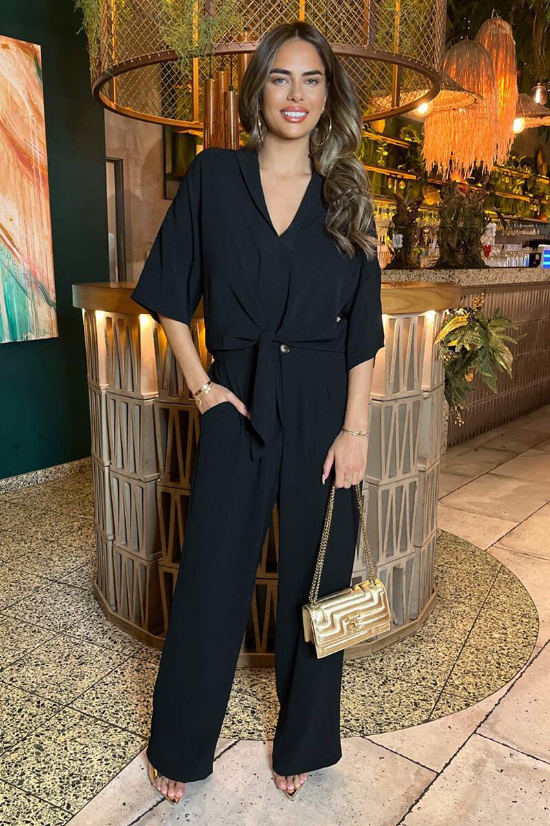 Black Straight Leg Trousers Black Straight Leg Trousers