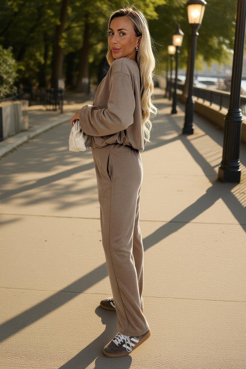 Mocha Wide Leg Soft Trousers Mocha Wide Leg Soft Trousers