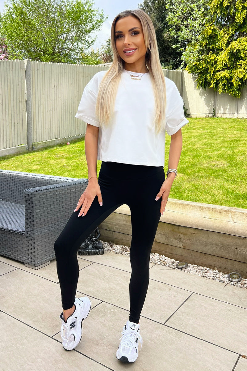 Black High Rise Active Leggings Black High Rise Active Leggings